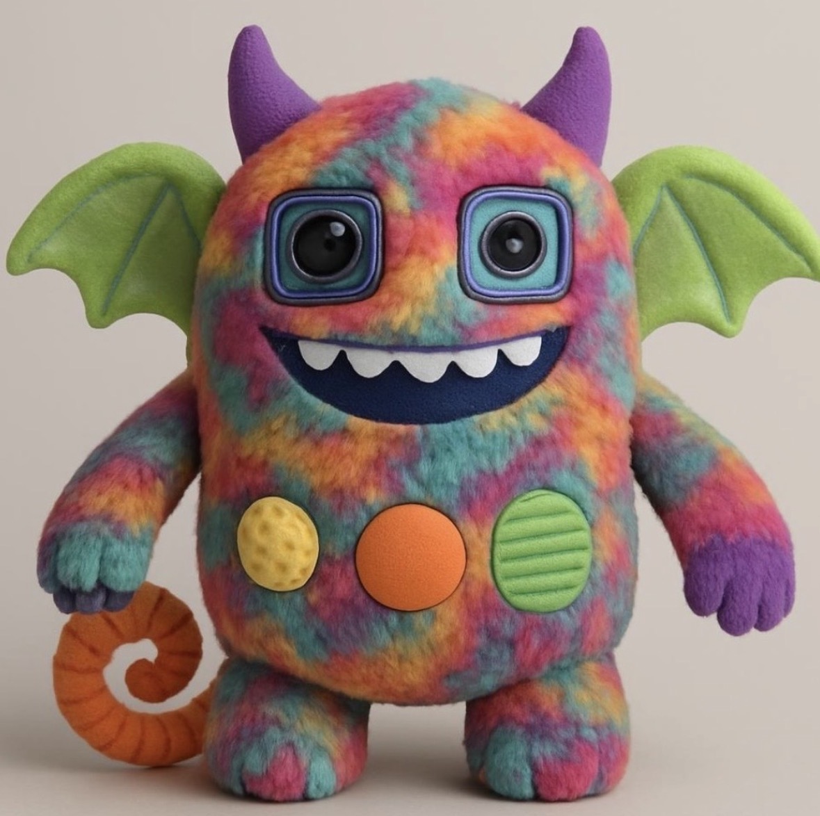 PingoPongo, the SEPA Babies smart plush companion &mdash; a colorful, friendly monster with soft wings and tactile buttons